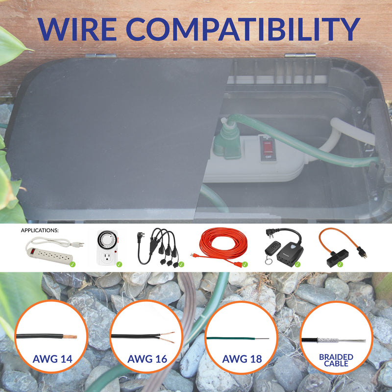 CJB11-BK Rain Tight Collapsible Electrical Connection Box