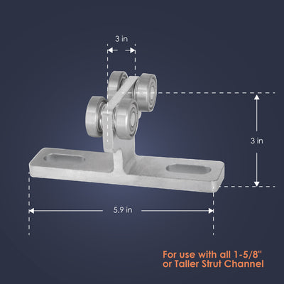 EL4W-158H Electric Hoist 4 Wheel Trolley