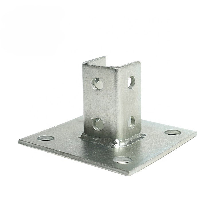 Threaded Metal Square Post PSTBSE - Steel Square Post Base Connector – Newhouse Electric